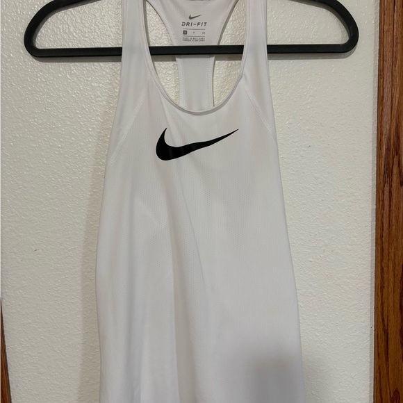 Nike Tops - Nike Women's White Tank Top with Black Swoosh